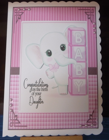 BABY GIRL - ELEPHANT by Maida Blades