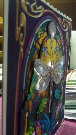 Stained Glass Dragonfly 2 by Maida Blades
