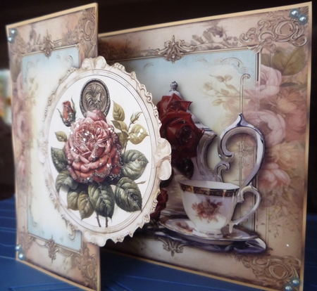 Roses are Red - Fold Back Card by Maida Blades