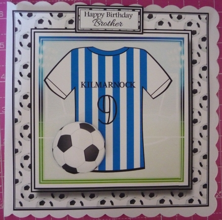 8x8 Kilmarnock Football Mini Kit - x7 A4 Sheets  by Maida Blades