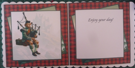 Playing the Bagpipes 7x7 by Maida Blades