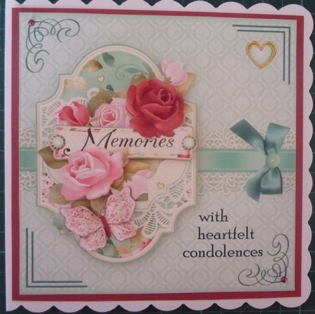 Treasure The Memories Sympathy Card by Maida Blades