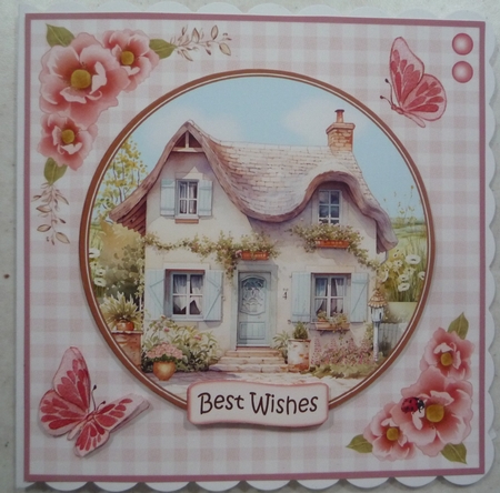 French Cottage Topper Card by Maida Blades