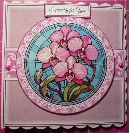 Stained Glass Orchid Mini Kit by Maida Blades