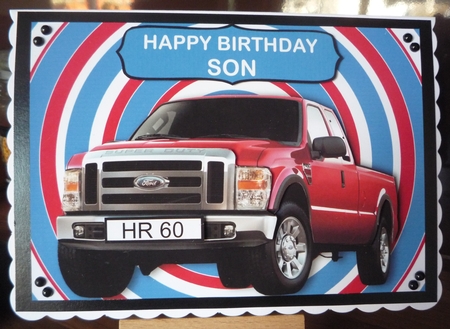 Red Pick-up Decoupage Featured Gallery Photo