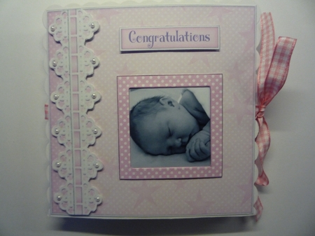 3D New Baby Girl Carousel Card Kit by Maida Blades