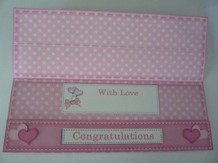 Large Dl New Grandparents Easel Card Kit N Envelope by Maida Blades