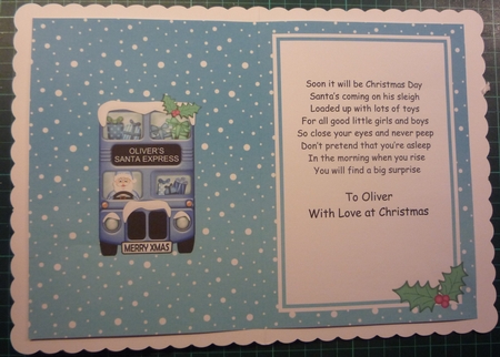 Xmas Santa Express A5 Oliver Matching A5 Insert by Maida Blades
