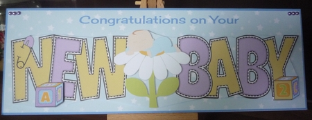 Baby Boy on Flower New Baby Large Dl by Maida Blades