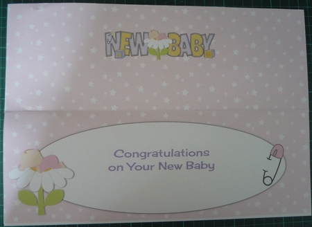 Baby Girl on Flower New Baby Large Dl Insert by Maida Blades