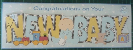 Cute Baby Boy with Baby Bottle New Baby Large Dl by Maida Blades