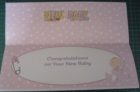 Cute Baby Girl with Baby Bottle New Baby Large Dl Insert by Maida Blades
