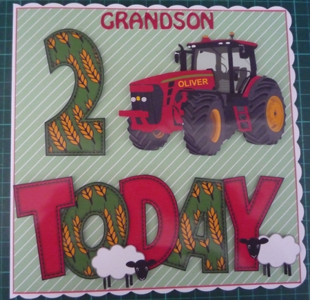 'any Age' with Red Tractor Card Kit by Maida Blades