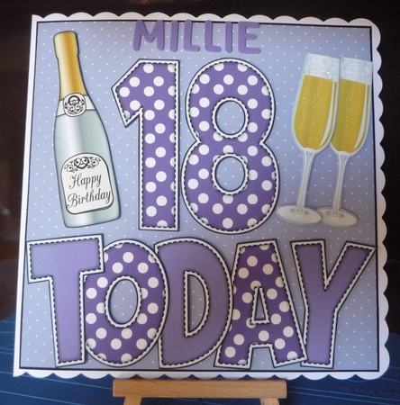 'any Age' with Champagne Purple Shades Card Kit by Maida Blades