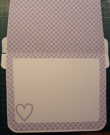 Baby Girl Handbag Card Lilac Insert by Maida Blades