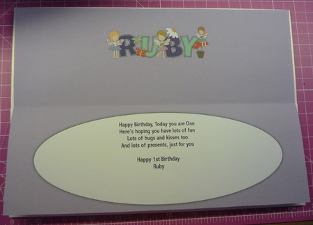 Little Fairies Ruby Large Dl Insert by Maida Blades