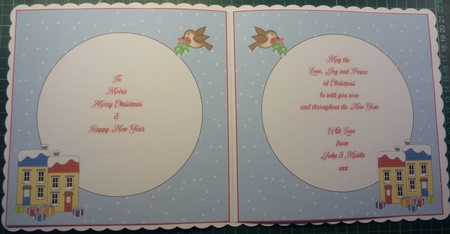 8x8 Christmas from Our House to Yours Insert by Maida Blades