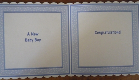 New Baby Boy Baby Blanket 8x8 Mini Kit & Decoupage by Maida Blades
