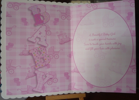 New Baby Girl A5 Insert by Maida Blades