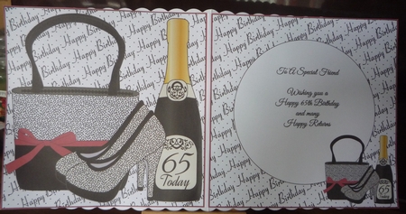 Bag, Shoes and Bubbly 65 Today Mini Kit Insert by Maida Blades