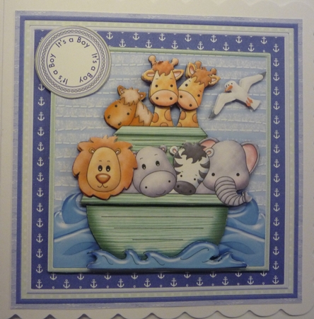 Animal Ark Birthday Ages Baby Christening Boy Mini Kit by Maida Blades
