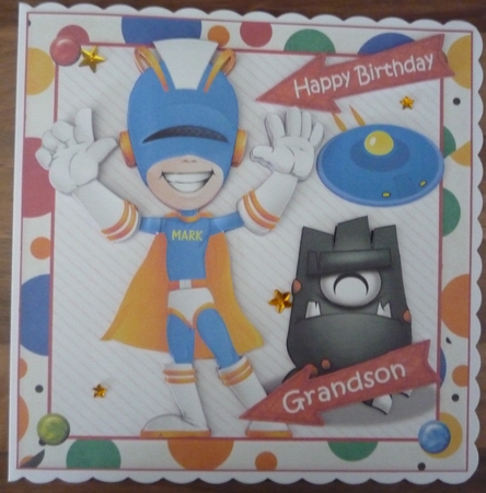 8x8 Super Hero Birthday Boy Mini Kit by Maida Blades