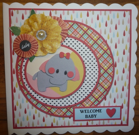 Baby Shower New Baby Elephant Rain Mini Kit by Maida Blades