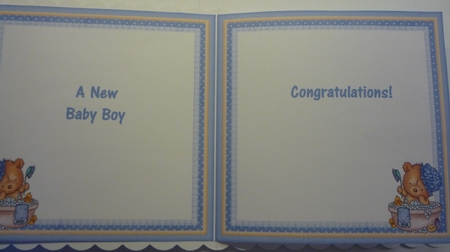 BATH TIME BABY BOY 8x8 Decoupage & Insert Mini Kit by Maida Blades