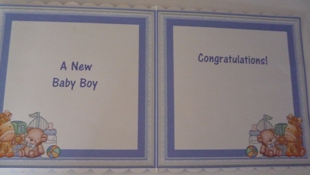 BABY BOY SHELF 8x8 Decoupage & Insert Mini Kit by Maida Blades