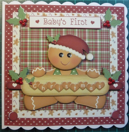 BABYS FIRST CHRISTMAS - GINGERBREAD BOY - MINI KIT by Maida Blades