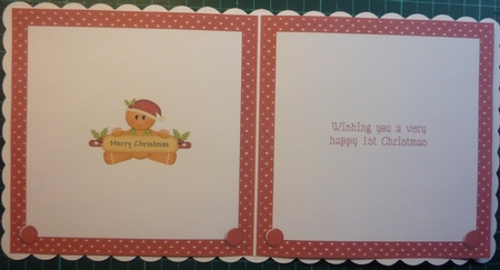 BABYS FIRST CHRISTMAS - GINGERBREAD BOY - MINI KIT by Maida Blades