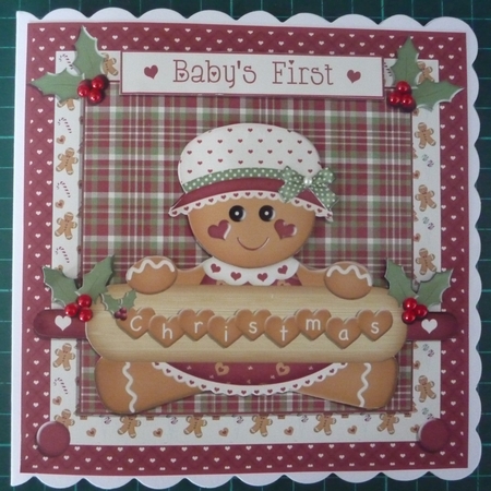 BABYS FIRST CHRISTMAS - GINGERBREAD GIRL - MINI KIT by Maida Blades