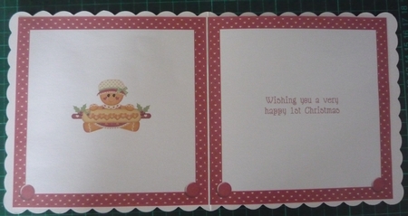 BABYS FIRST CHRISTMAS - GINGERBREAD GIRL - MINI KIT by Maida Blades
