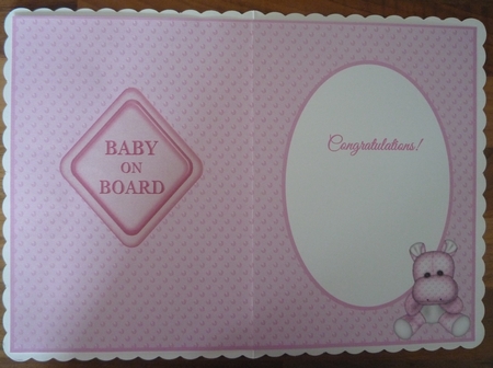Welcome Sweet Little Baby Girl Insert by Maida Blades