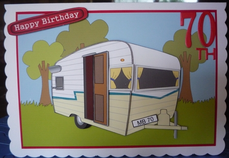 Caravan decoupage by Maida Blades