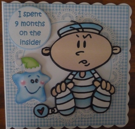 7x7 baby boy out at last mini kit by Maida Blades