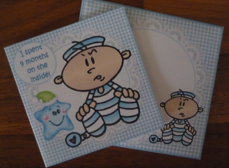 7x7 baby boy out at last mini kit by Maida Blades
