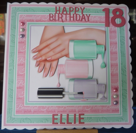 MANICURE GETTING THE NAILS DONE 7.5 Decoupage & Insert Kit by Maida Blades