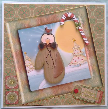Christmas Penguin in a Mitten by Mandy Alexander