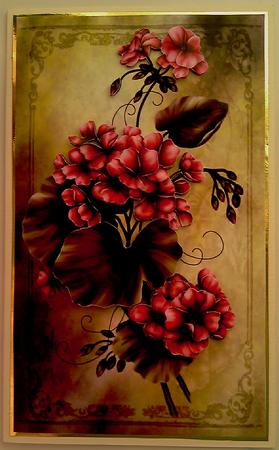 Painted Geraniums Dl by Mandy Alexander