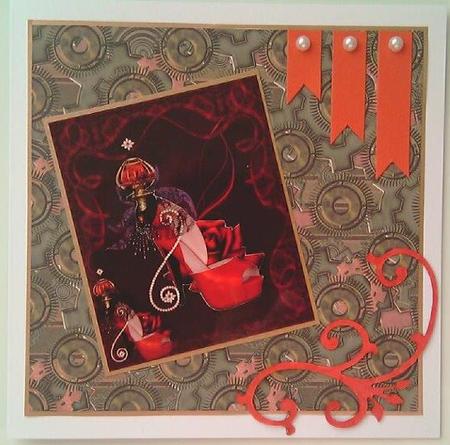 Red Steampunk Shoes by Mandy Alexander