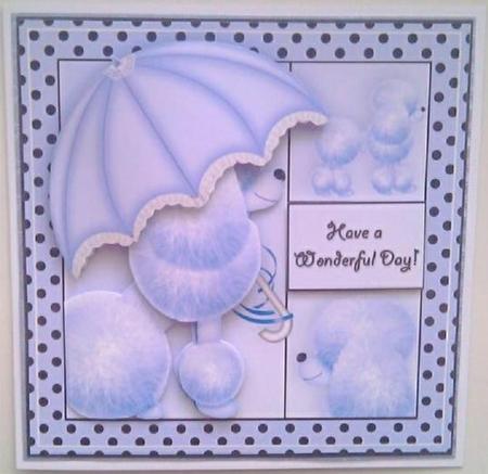 Fifi Fantastic 5x5 Decoupage in Blueberry by Mandy Alexander