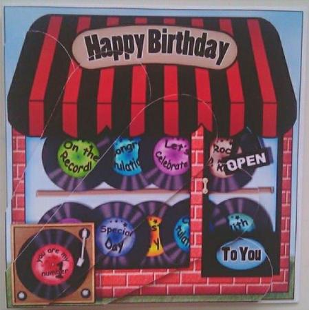 The Little Record Shop Fan Pyramage Topper by Mandy Alexander
