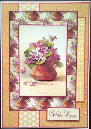 Beautiful Vintage Violets Gate Fold A5 Mini Kit Featured Gallery Photo