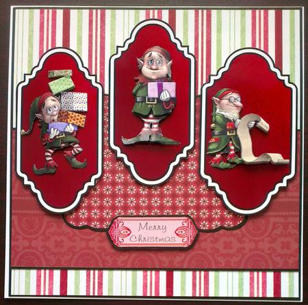 Busy Elves Tri Fold Mini Kit by Mandy Alexander