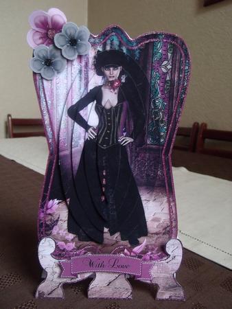 Gothic Fashion Shaped Plate Card Mini Kit by mandy goody
