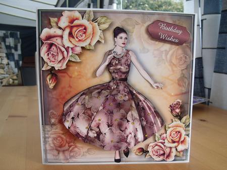 Vintage Floral Summer Dress in Copper by mandy goody