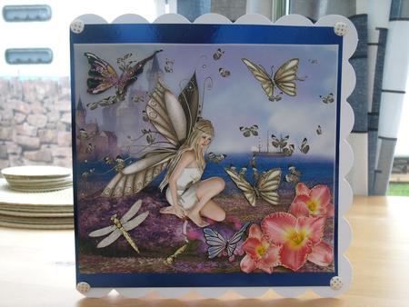 Return of the Butterfly with Orchids & Butterfly Decoupage by mandy goody
