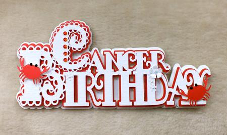 Scalloped Layered Cancer Birthday Card by Mandy Freeman
