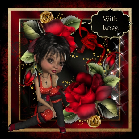 Ravishing Red 8x8 Quick Topper by Mandy Kirby